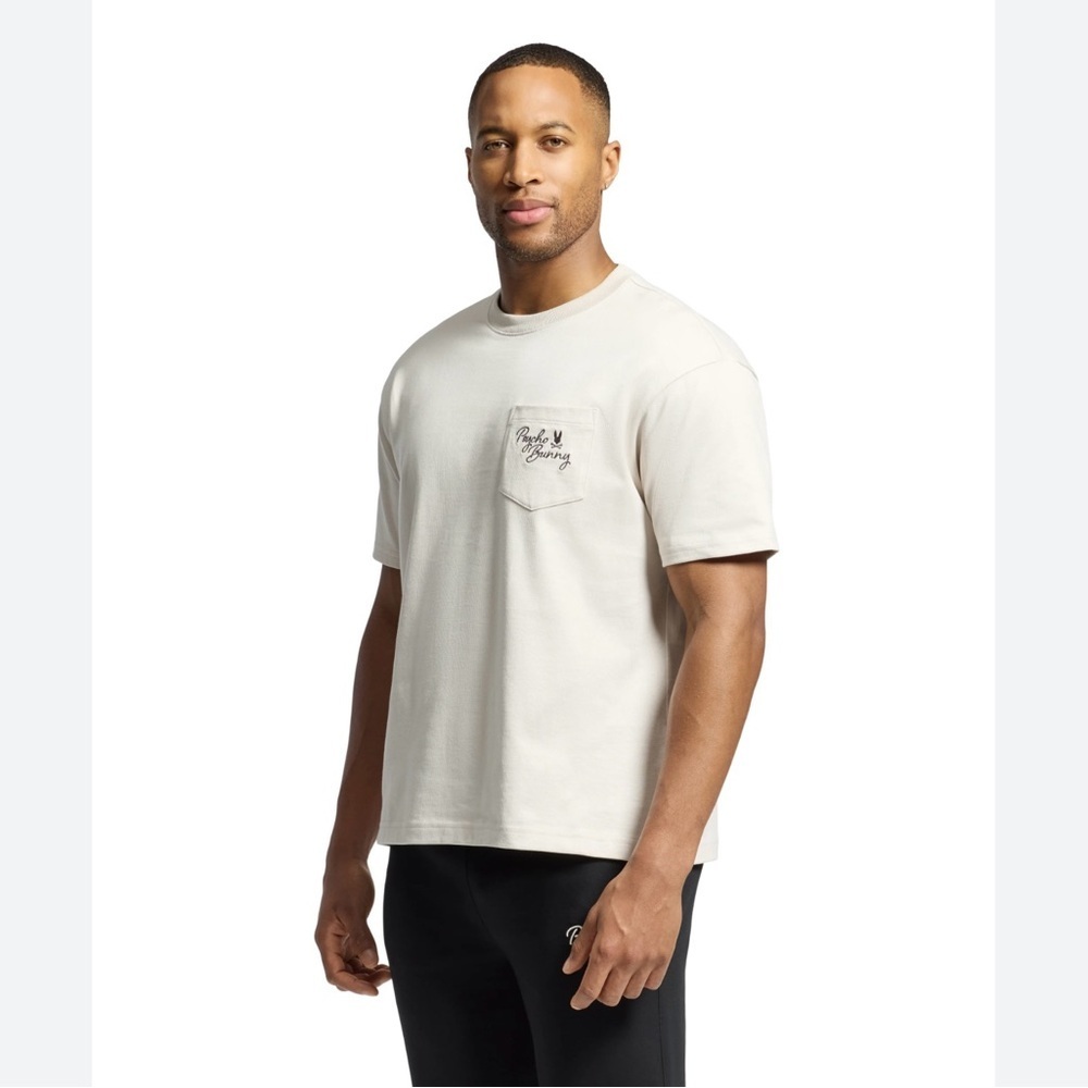 Psycho Bunny Off-White Short Sleeve Tee size 9.  3XL